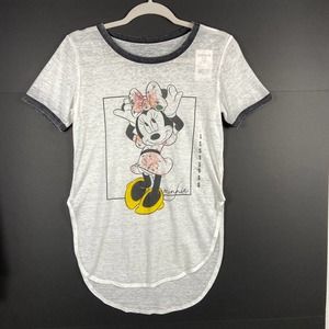 Nwt Disney Minnie Hi low Graphic T-shirt Size Small
